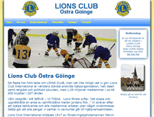 Tablet Screenshot of lionsclub-ostragoinge.nu